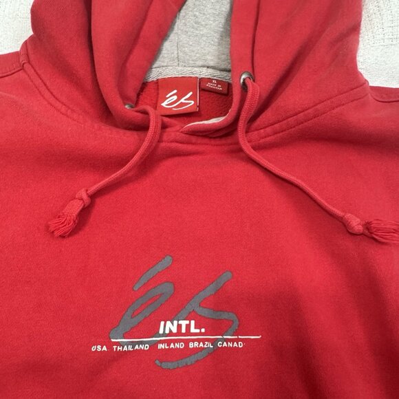 Es Skateboarding Hoodie XL Sweatshirt Script Logo Pullover Y2K Vintage 56” - Picture 5 of 13